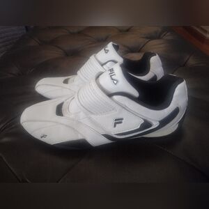 FILA Velcro Closure White and Black Sneakers
